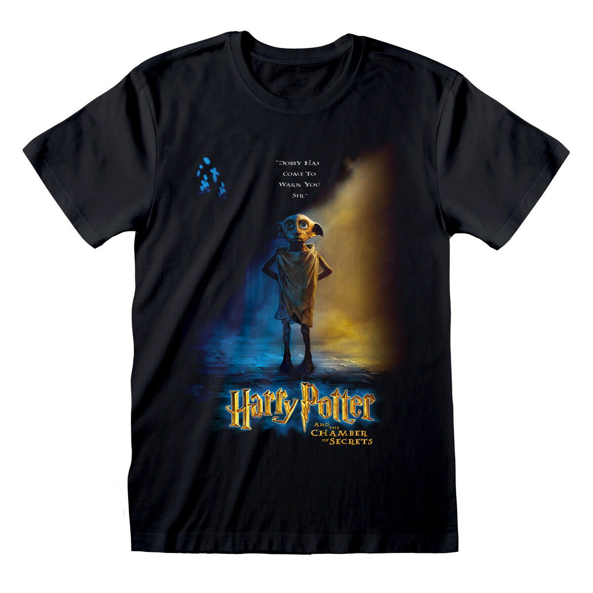 T-shirt unisexe Harry Potter – Dobby Poster (Manches Courtes, Noir)
