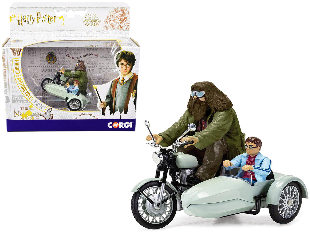 “Moto avec Sidecar Vert Clair – Harry & Hagrid (Harry Potter)”